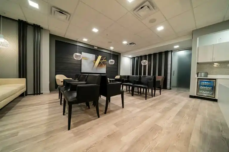 seating area lobby side view